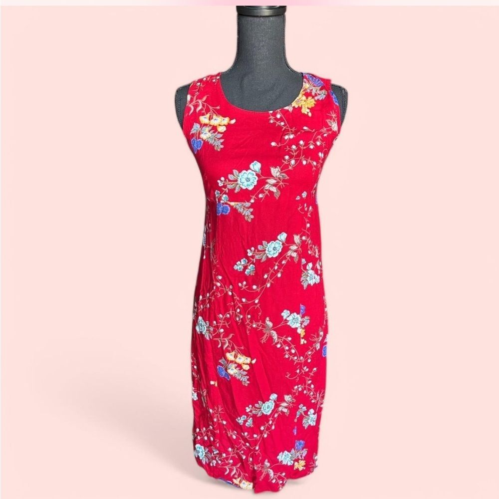 Dressing Clio Red Floral Summer Dress